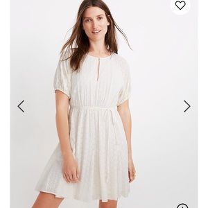 Madewell Eyelet tassel tie mini dress